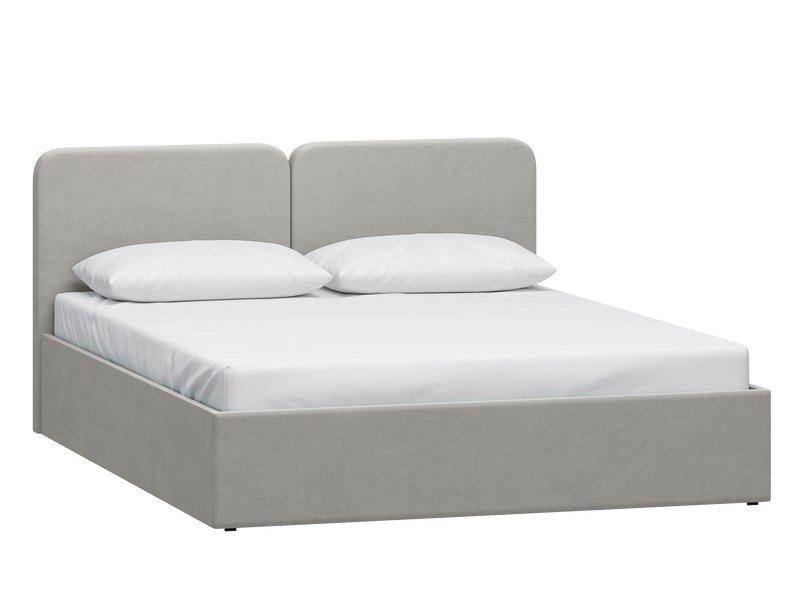 Кровать Вилена 160 Velvet Silver