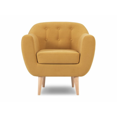 Кресло Роттердам Velvet Yellow