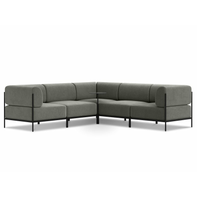 Модульный диван Нолан-B 5 Soft Grafit