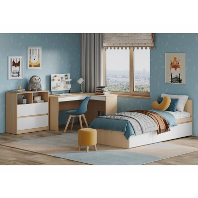 Модульная детская Пенни-7 Plywood White