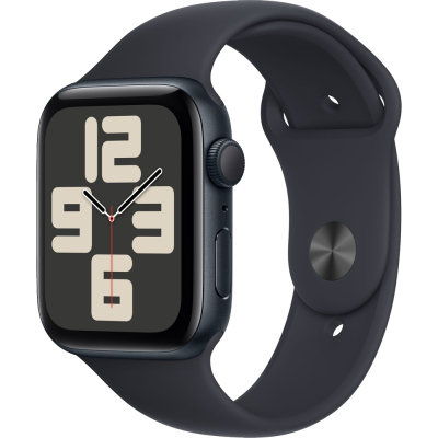 Часы Apple Watch SE 2023 GPS 44мм корпус из алюминия Темная ночь + ремешок Sport Band Темная ночь (new)