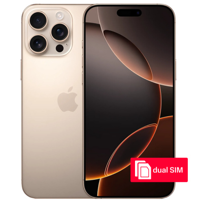 Смартфон Apple iPhone 16 Pro Max 256Gb SIM + SIM Desert Titanium