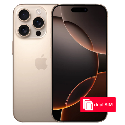 Смартфон Apple iPhone 16 Pro 128Gb SIM + SIM Desert Titanium