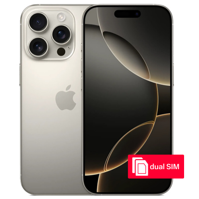 Смартфон Apple iPhone 16 Pro 256Gb SIM + SIM Natural Titanium