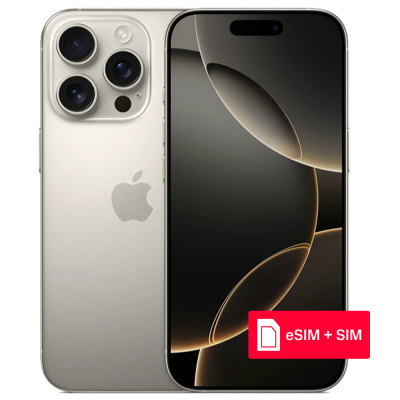 Смартфон Apple iPhone 16 Pro 256Gb eSIM + SIM Natural Titanium