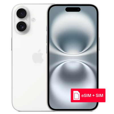 Смартфон Apple iPhone 16 256Gb eSIM + SIM Белый