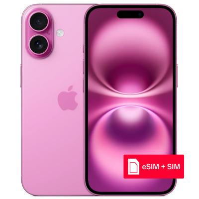 Смартфон Apple iPhone 16 256Gb eSIM + SIM Розовый