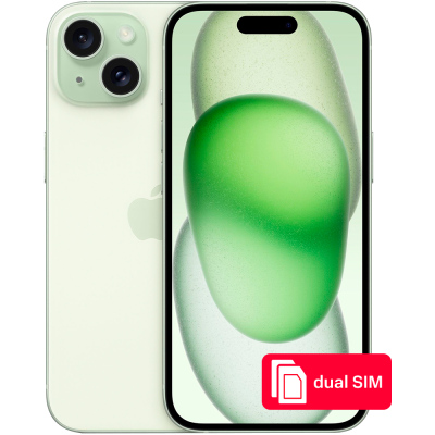 Смартфон Apple iPhone 15 256Gb SIM + SIM Зеленый
