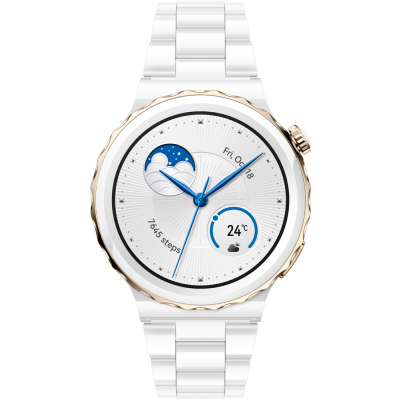 Часы HUAWEI Watch GT 3 Pro керамический ремешок Белые (Frg-B19T)