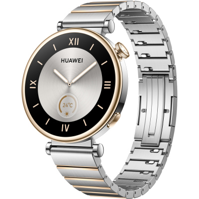 Часы HUAWEI Watch GT 4 Aurora 41мм Серебристо-золотые