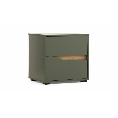 Тумба прикроватная Avocado, цвет Базальт, Дуб Натюрель