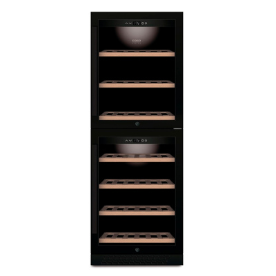 Встраиваемый винный шкаф 101-200 бутылок CASO WineChef Pro 126-2D black